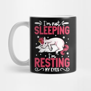 Unicorn - I'm not sleeping I'm resting my eyes Mug